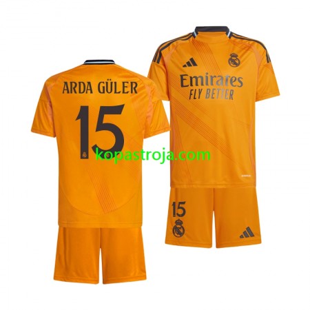 Billiga Fotbollströjor Real Madrid Arda Guler 15 Barn Borta tröja 2024/25 Kortärmad